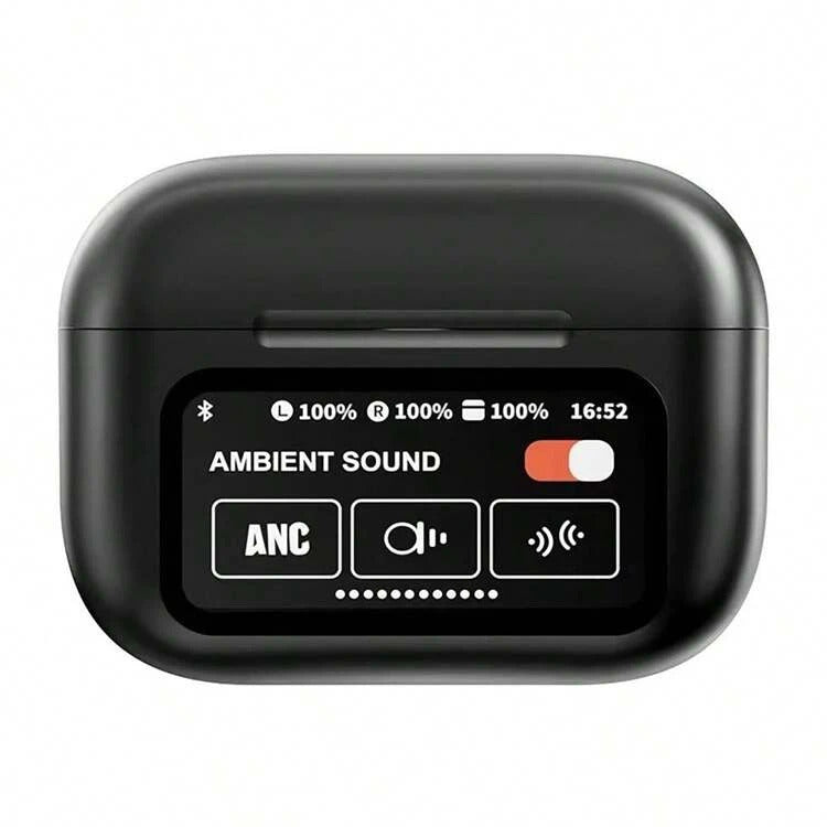 A9 Pro Wireless Airpods With ANC/ENC, Noise Cancellation & Touch Control/Display