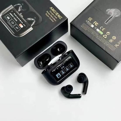 A9 Pro Wireless Airpods With ANC/ENC, Noise Cancellation & Touch Control/Display